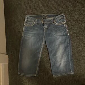 Silver capris size 30